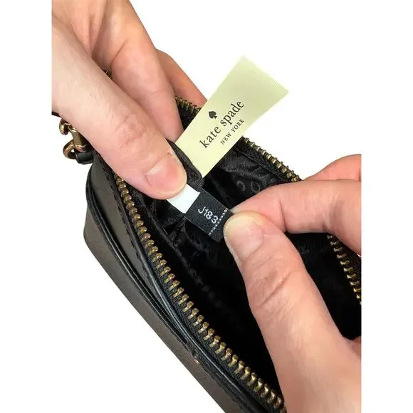 Kate Spade Millie Grove Street Crossbody Black Pebbled Leather Purse - Picture 9 of 11